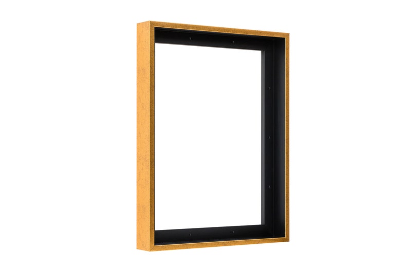 Floater Frame 1,5 Zoll Tiefe Kunst Polystyrol, 57 Größen, 10 Farben