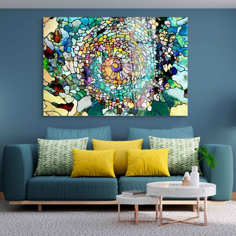 Gehärtetes Glas Wandkunst, Schlafzimmer, Wohnkultur