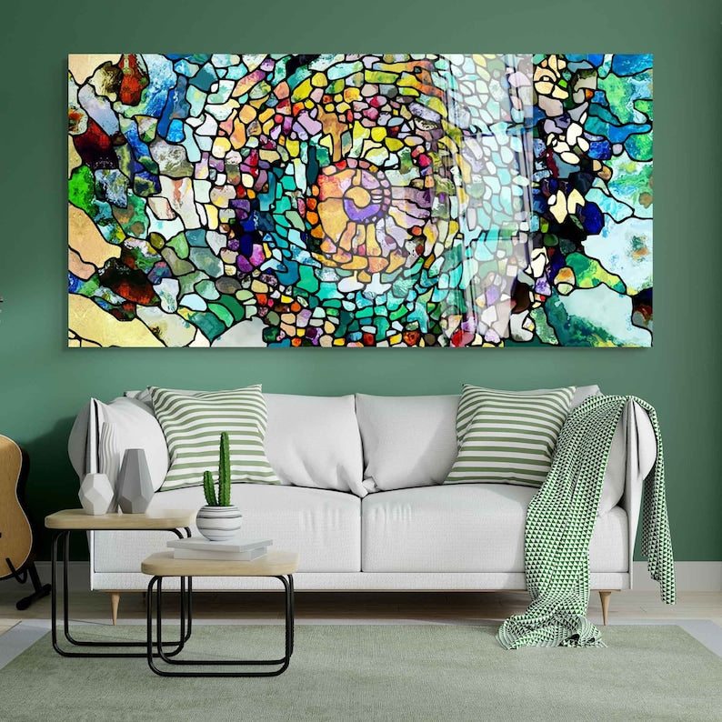 Gehärtetes Glas Wandkunst, Schlafzimmer, Wohnkultur