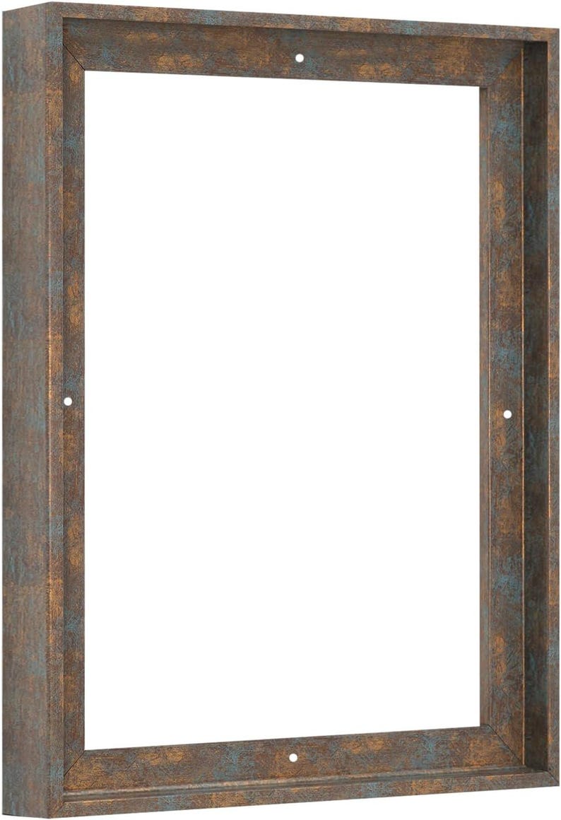 Floater Frame 1,5 Zoll Tiefe Kunst Polystyrol, 57 Größen, 10 Farben
