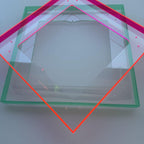 Acrylglas Rahmen Schattenfuge 3mm, Klarglas Bilderrahmen für Leinwand, Foto, Poster