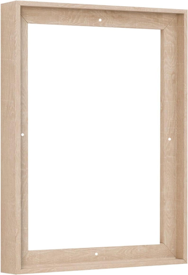 Floater Frame 1,5 Zoll Tiefe Kunst Polystyrol, 57 Größen, 10 Farben