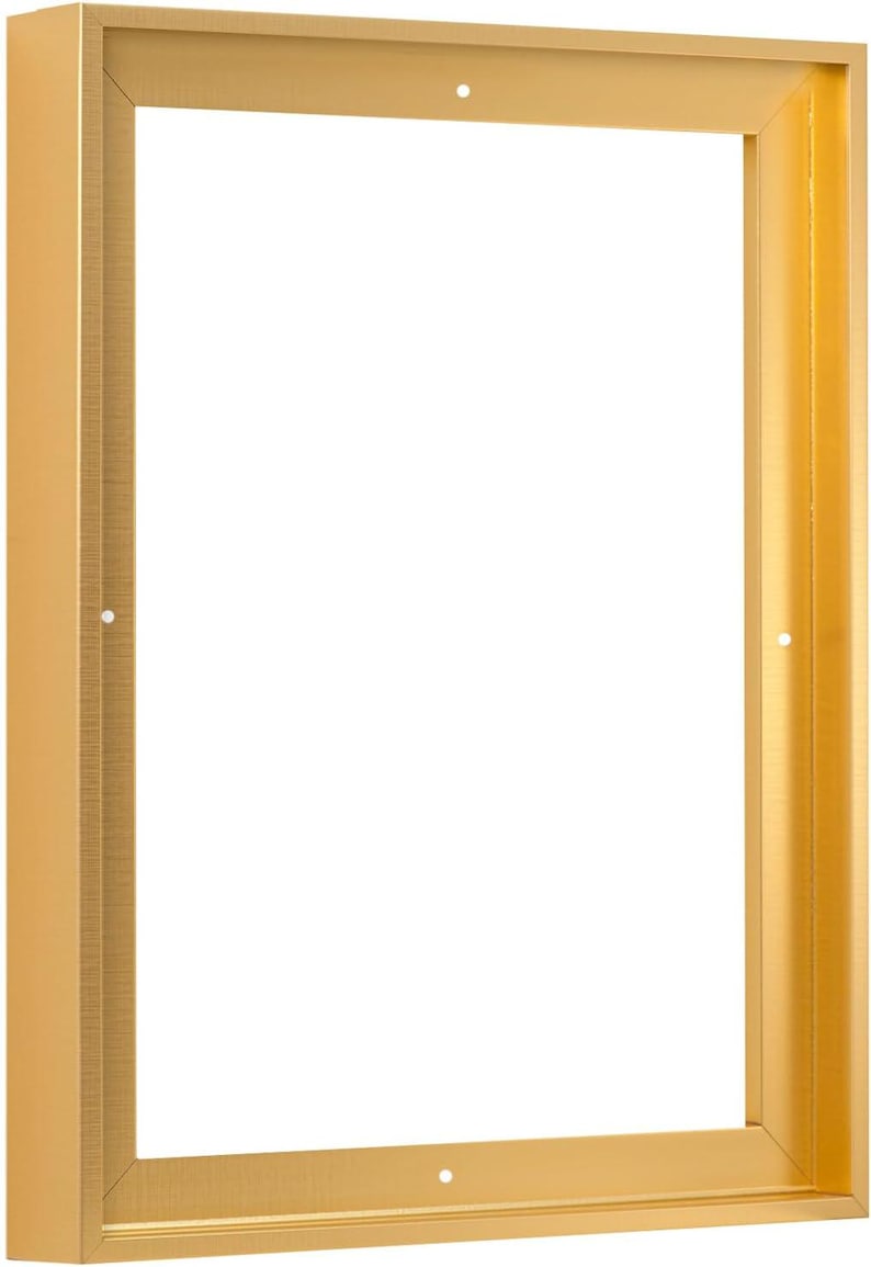 Floater Frame 1,5 Zoll Tiefe Kunst Polystyrol, 57 Größen, 10 Farben