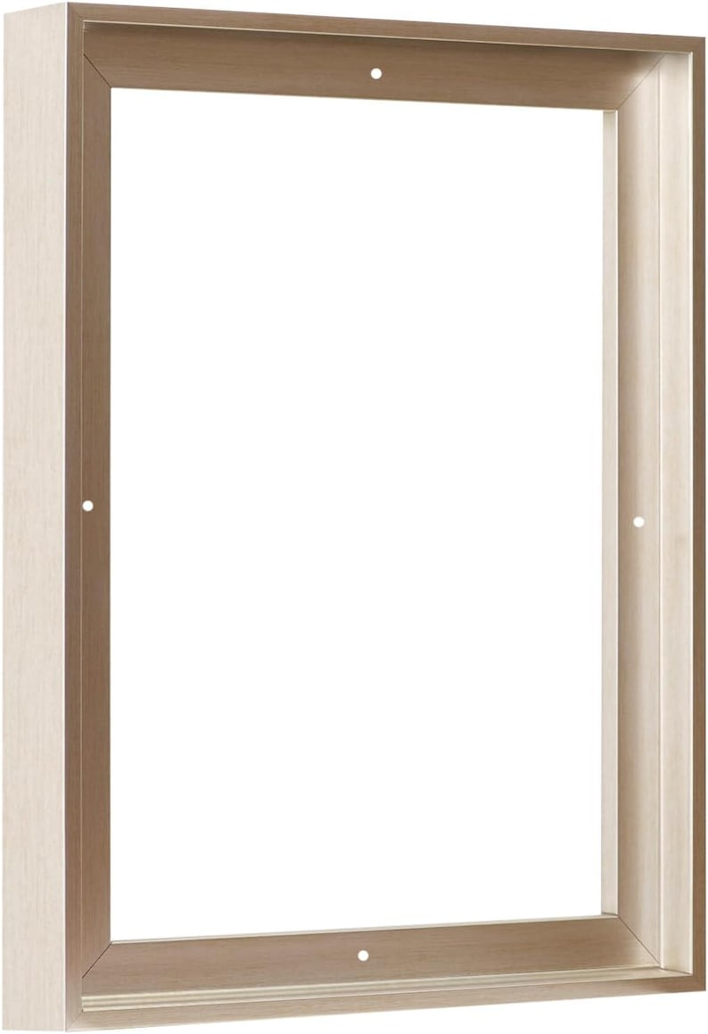 Floater Frame 1,5 Zoll Tiefe Kunst Polystyrol, 57 Größen, 10 Farben