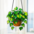 Acryl Suncatcher Pothos Pflanze Fensterdeko, 3mm, für Pflanzenliebhaber, Wohnkultur