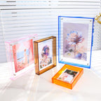 Acryl-Fotorahmen Transparent Display Mehrfarbig Mini Fotorahmen Wanddekoration
