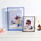 Acryl-Fotorahmen Transparent Display Mehrfarbig Mini Fotorahmen Wanddekoration