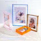 Acryl-Fotorahmen Transparent Display Mehrfarbig Mini Fotorahmen Wanddekoration
