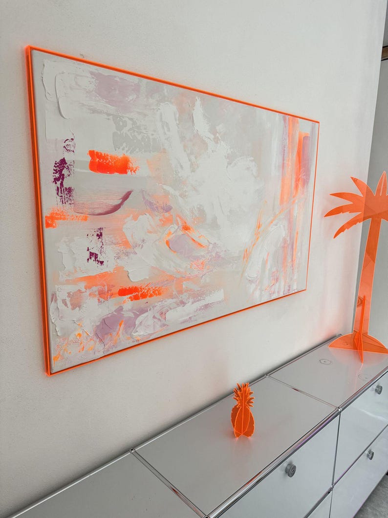 Acrylglas Rahmen Schattenfuge 3mm, Klarglas Bilderrahmen für Leinwand, Foto, Poster