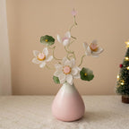 Blumenornament Mini Blüten Arrangement Schreibtisch Dekor Handgefertigt