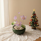 Glas Peony Lotus Ornament, florale Tischdekoration, 6 cm, verschiedene Farben