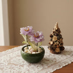 Glas Peony Lotus Ornament, florale Tischdekoration, 6 cm, verschiedene Farben