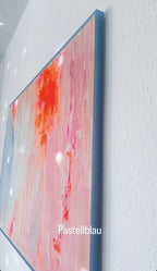 Acrylglas Rahmen Schattenfuge 3mm, Klarglas Bilderrahmen für Leinwand, Foto, Poster