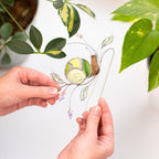 Gartenschnecke Buntglas Sonnenfänger mit Kristallen – 9,5 x 16,5 cm