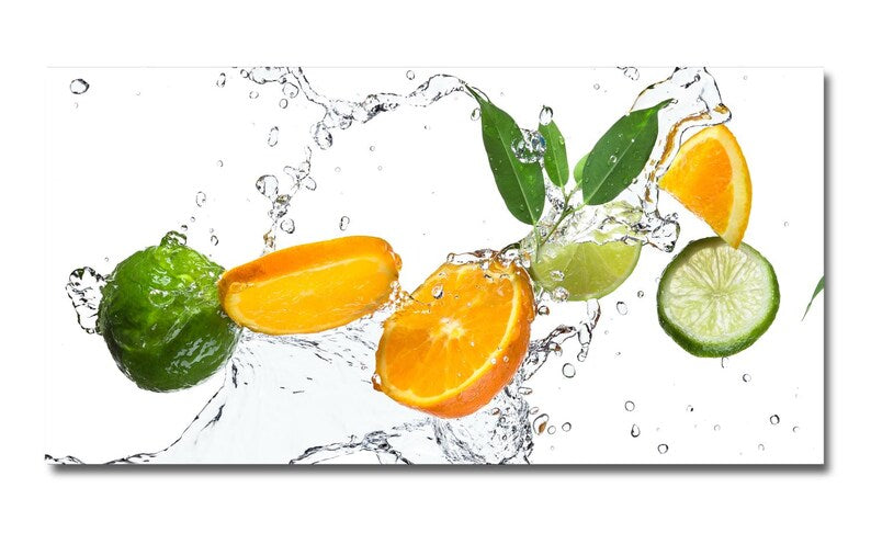 Spritzschutz Aluverbundplatte 3 mm Küchenrückwand Zitrusfrüchte Splash Hitzebeständig Wasserabweisend Pflegeleicht