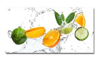 Spritzschutz Aluverbundplatte 3 mm Küchenrückwand Zitrusfrüchte Splash Hitzebeständig Wasserabweisend Pflegeleicht