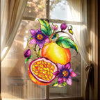 Passionsfrucht Acryl Suncatcher Fensterdekoration Lila Botanisch 3mm