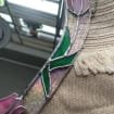 Glasmalerei Tulip Spiegel - Gothic Arch Floral Wanddekoration mit Kette
